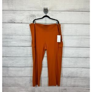 Athleta Plus Size Active Orange Delancey Straight Leg Cargo Pants Size 3X